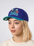 Бейсболка MITCHELL NESS арт. HP8763-CHOPURP Charlotte Hornets NBA (фиолетовый / бирюзовый)